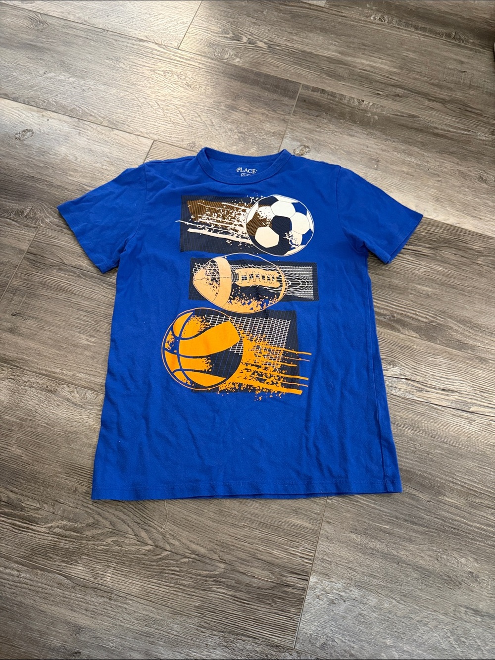 Place Royal Blue Short-Sleeve Sports Ball Graphic Tee